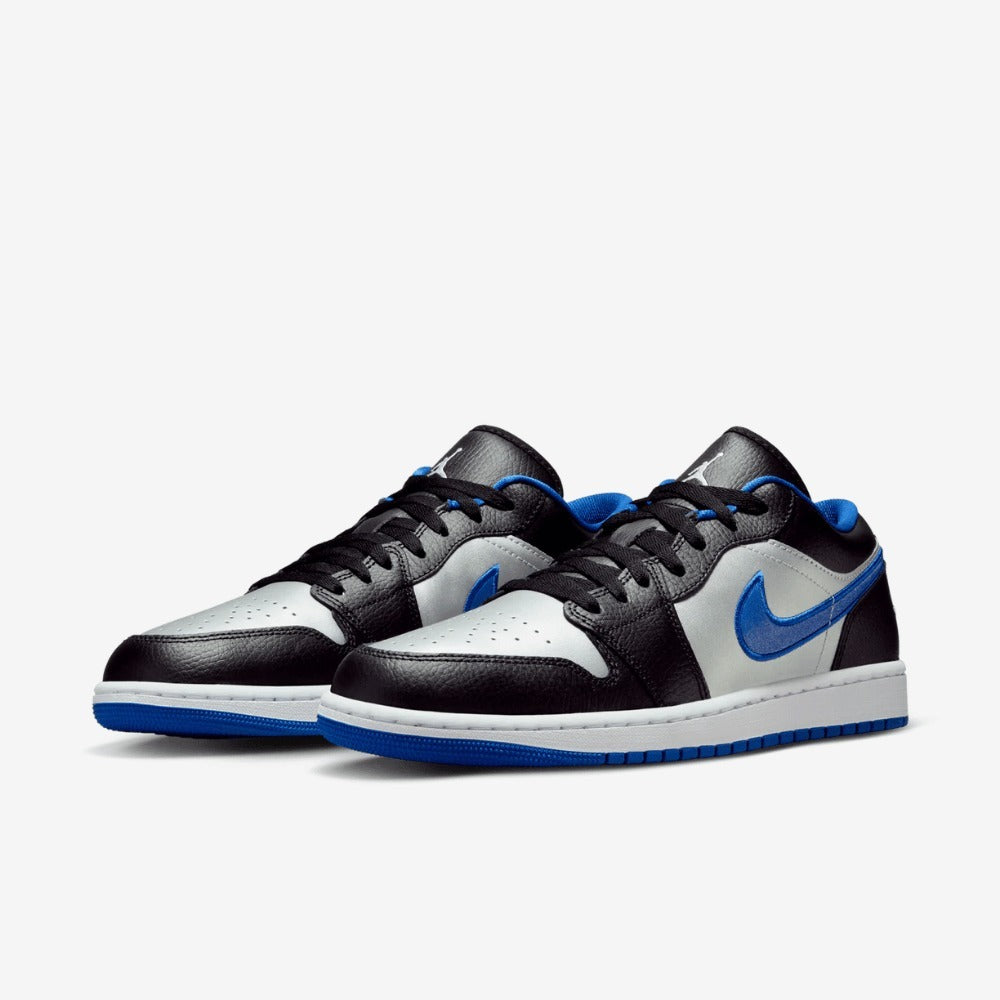 Air Jordan 1 Low Black White Game Royal Platinum