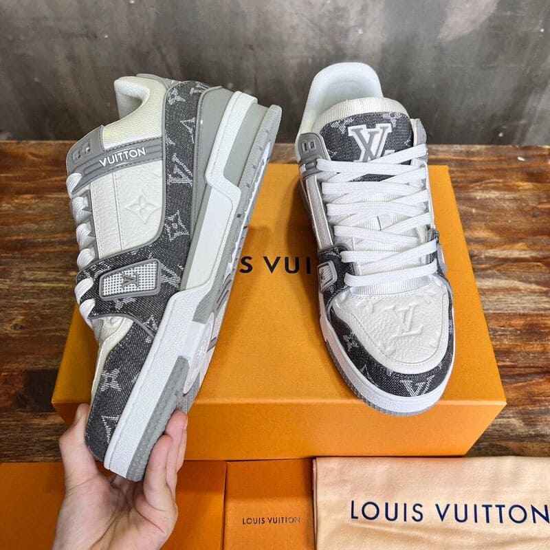 Louis Vuitton LV Trainer Monogram White Grey