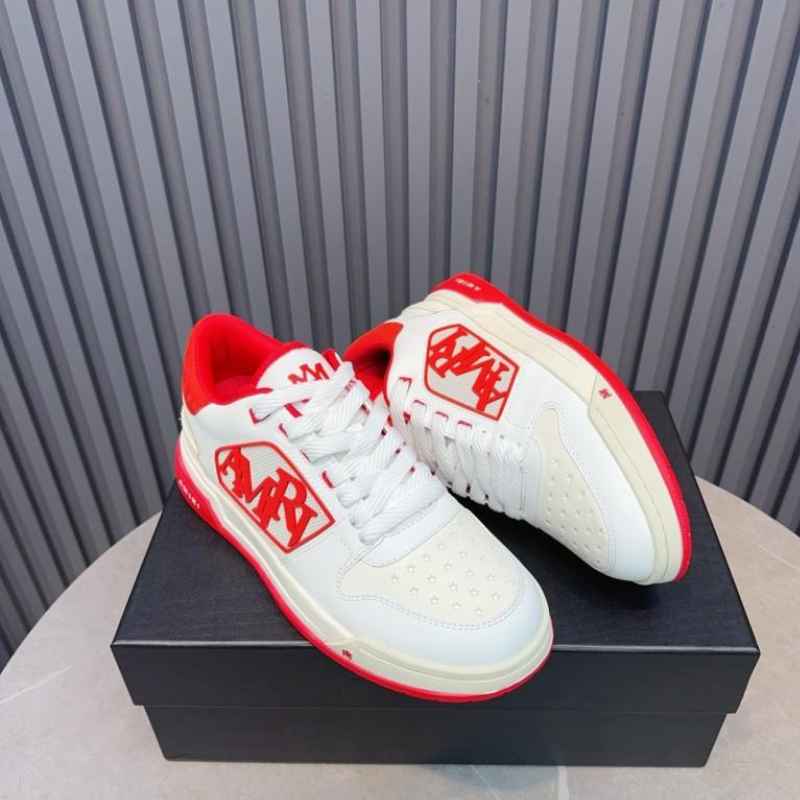Amiri Classic Low White Red