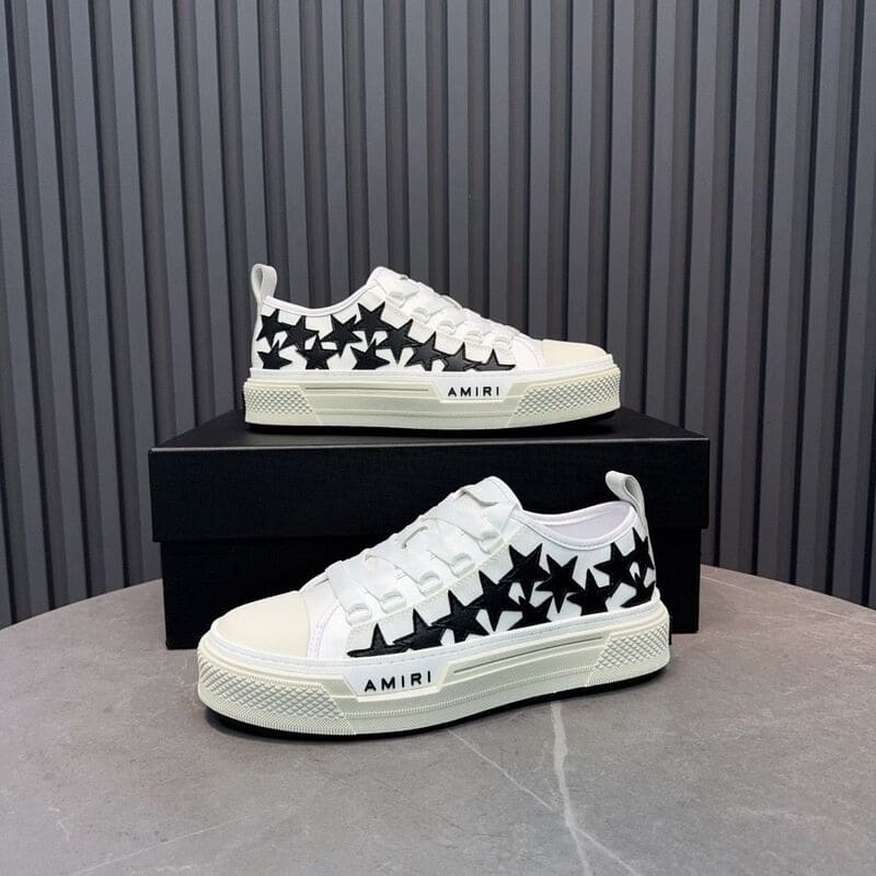 Amiri Stars Court Low White Black