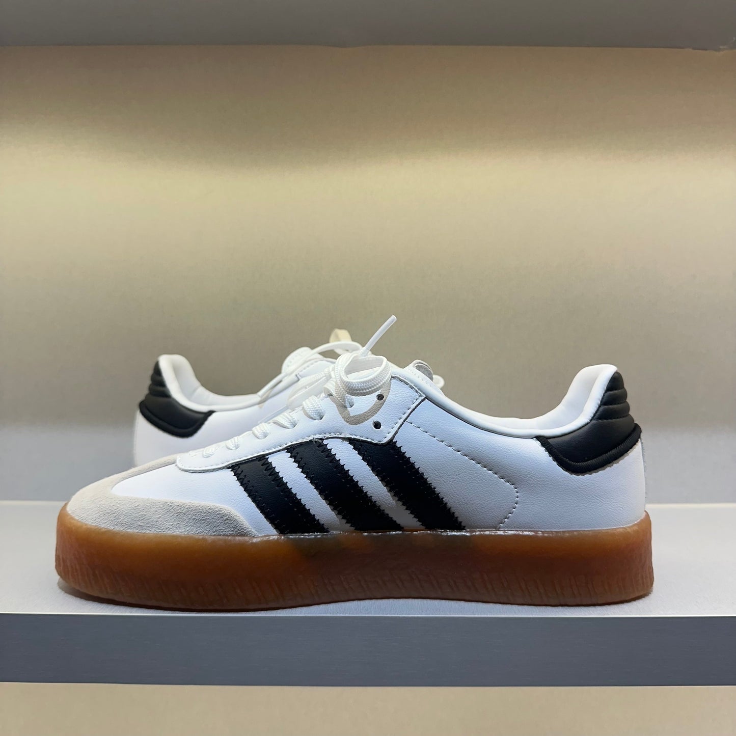 Adidas Sambae White Metallic Gold (Pronta Entrega)