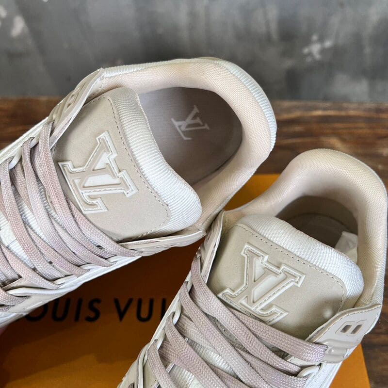 Louis Vuitton LV Trainer White Beige