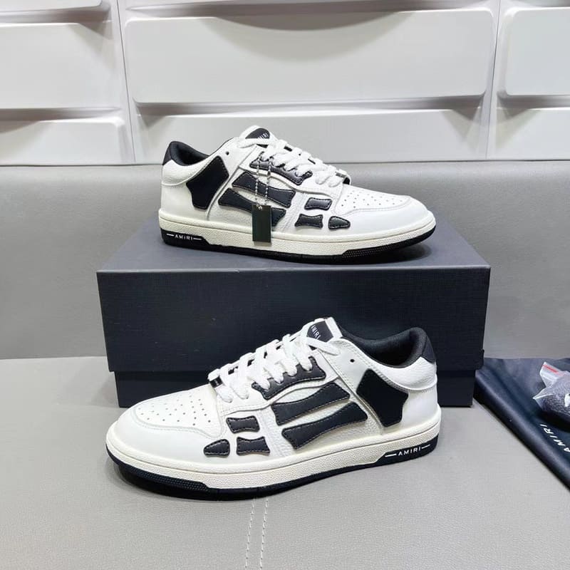 Amiri Skel Top Low White Black