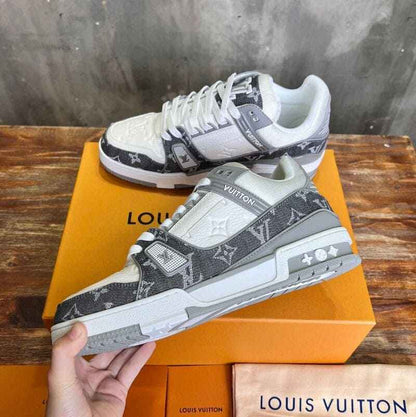 Louis Vuitton LV Trainer Monogram White Grey