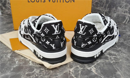 Louis Vuitton Trainer Black Monogram Textile