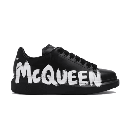 Alexander McQueen Oversized Graffiti Black White