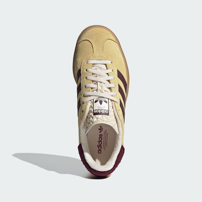 Adidas Gazelle Bold Almost Yellow Maroon